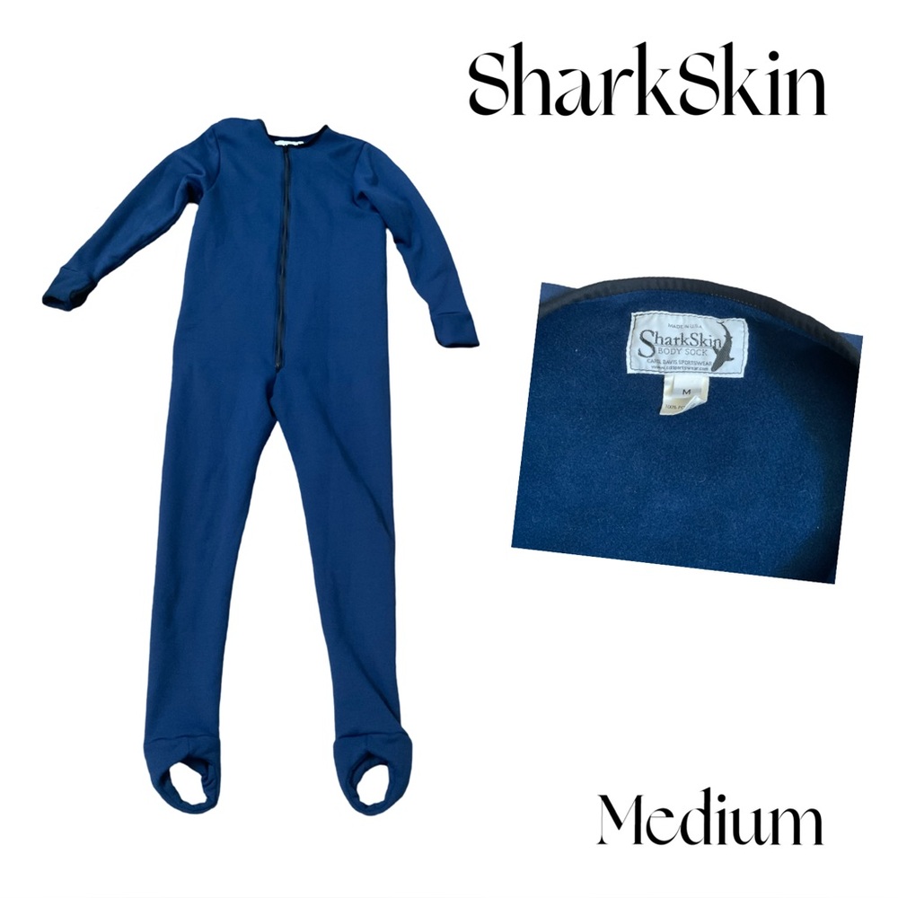 Carol Davis SharkSkin Fleece Body Sock suit for extreme cold size MEDIUM men EUC